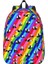 Sıradan Canvas Sırt Çantası Panda Panda Gökkuşağı Deseni Okul, Yürüyüş ve Günlük Tolor Için Çok Bölmeli Hafif Çanta: 17 Inç/boyut: S-30X14X40CM (Yurt Dışından) 1