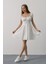 AYDOGANTICARET44 Beli Korseli Mini Elbise - Beyaz 2