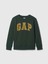 Erkek Çocuk Koyu Yeşil Gap Logo Grafikli Fleece Sweatshirt 1