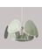 Mylamp Yeşil Bulut Doğal Hazeran Avize 75X35 Cm, 9+1 ve 3+1 Duylu 3