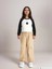 Lcw Kids Bej Beli Lastikli Kız Çocuk Kargo Jogger Pantolon 1