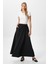 Kadın Luna Bel Lastikli Cepli Siyah Uzun Maxi Boy Etek 4