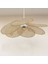 Mylamp Papatya Beyaz Doğal Hazeran 75 cm Avize 2