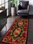Vitage Karabağ Çiçek Eskitme Model Dokuma Taban Kilim 4