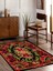 Vitage Karabağ Çiçek Eskitme Model Dokuma Taban Kilim 2