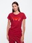 Kadın Bordo Gap Logo T-Shirt 1