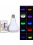 Kumandalı Rgb LED Işık Bluetooth Hoparlör Ses Lambası Renkli Ampul 2
