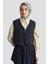 Yelekli 2 Li Tencel Takım 25Y6050 Lacivert 4