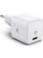 27W USB-C Ultra Mini Hızlı Şarj Aleti Samsung PPS / Isı Düşürücü GaN Destekli Akım Korumalı Güç Adaptörü iPhone & Android & iPad & MacBook Type-C White - ACH03826 9
