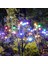Güneş Enerjili 8 Ledli Dekoratif Solar Bahçe Lambası 2'li Paket Rgb Çok Renkli 2