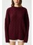Kadın Stella Yumuşak Oversize Bordo Triko Kazak 3