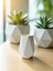 Minimalist Beton Seramik Mini Vazo – Modern Masaüstü Dekoru ve Çok Amaçlı Kullanım (10 cm ) 3