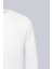 Beyaz Regular Fit Bisiklet Yaka Rayon Triko Kazak 3