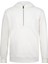 Beyaz Regular Fit Fermuarlı Kapüşonlu Sweatshirt 1