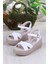 05-7008 Soft Rahat Toka Detaylı Dolgu Taban Çapraz Bant Kadın Sandalet 5