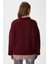 Pntrst Bordo Bisiklet Yaka Oversize Triko Kazak 7