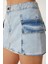 Cepli Mini Denim Etek LRC0005 Açık Mavi 4