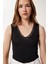 Dantel Detaylı Örme Bodysuit LZV0016 Siyah 2