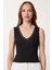 Dantel Detaylı Örme Bodysuit LZV0016 Siyah 4