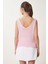 V Yaka Yazlık Triko Bluz LKİ0035 Pembe 5