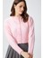 Kadın Tilia Crop Pembe Örgü Hırka 1