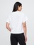 Kadın Beyaz Organik Pamuk Grafik T-Shirt 5