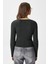 Kadın Verna Viscose Fermuarlı Saran Antrasit Triko Hırka 7
