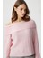 Kadın Perla Sof Pembe Yumuşak Dokulu Kazak 3