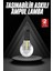 3 Farklı Mod Led'li Şarjlı Asma Kancalı Kamp Lambası Taşınabilir Ampul 1