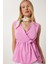 Anvelop Yaka Esnek Örme Bluz LAN0036 Pembe 1