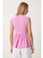 Anvelop Yaka Esnek Örme Bluz LAN0036 Pembe 3