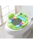 Kurbağa Model Çocuk-Bebek Yanlardan Tutmalı Yumuşak Süngerli Klozet Kapağı Adaptörü Yeşil 2