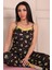 Kadın Avokado Desenli Ip Askılı Altı Uzun Milan Pijama Takımı 3