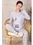 Sweet Dreams Desenli Pijama Takımı Gri 2