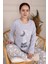 Sweet Dreams Desenli Pijama Takımı Gri 4