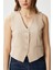 Kadın Milena Astarlı Açık Bej Yelek 2