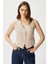 Kadın Milena Astarlı Açık Bej Yelek 4