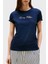 % 100 Pamuk Regular Fit Bisiklet Yaka Logolu T Shirt Bayan T Shirt WW0WW47210 C1G 1