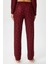 Kadın Ely Premium Bisiklet Yaka Bordo Kalp Süet Doku Yılbaşı Pijama Takımı 6