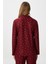 Kadın Nora Premium Bordo Kalp Süet Doku Düğmeli Yılbaşı Pijama Takımı 3