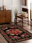 Vitage Etnik Çiçek Desen Eskitme Model Dokuma Taban Kilim 3
