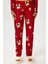 Kadın Nora Premium Kırmızı Ayıcık Süet Doku Düğmeli Yılbaşı Pijama Takımı 6