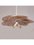 Mylamp Yeni Papatya Doğal Hazeran ve Kumaş Avize 90 cm 4