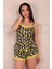 Limon Desenli Ip Askılı Şortlu Pegasus Pijama Takımı Lacivert 2