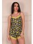 Limon Desenli Ip Askılı Şortlu Pegasus Pijama Takımı Lacivert 3