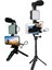 Telefon Tutucu LED Işıklı Kumandalı Mikrofon Telefon Vlog Video Kayıt 4