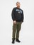 Erkek Siyah Gap Logo Grafikli Relaxed Fleece Sweatshirt 3