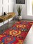 Vitage Mavi Eskitme Model Dokuma Taban Kilim 4