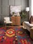 Vitage Mavi Eskitme Model Dokuma Taban Kilim 1