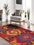 Vitage Mavi Eskitme Model Dokuma Taban Kilim 3